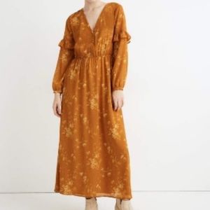 Madewell Ruffled Midi Dress